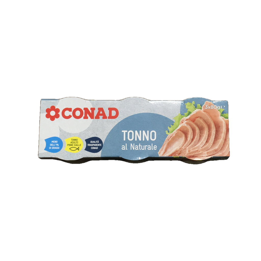 CONAD TONNO NATURALE         GR80X3