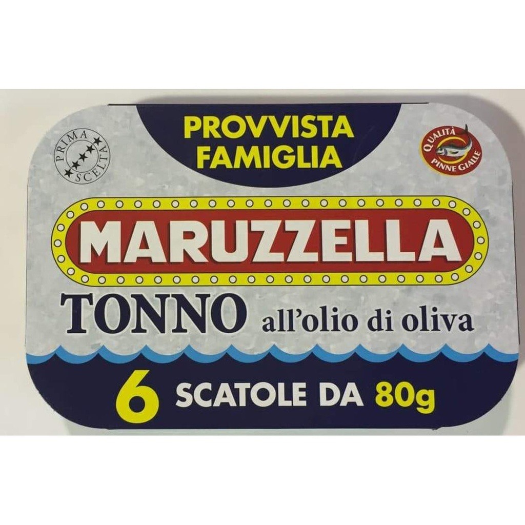 MARUZZELLA TONNO OLIO OLIVA  GR80X6