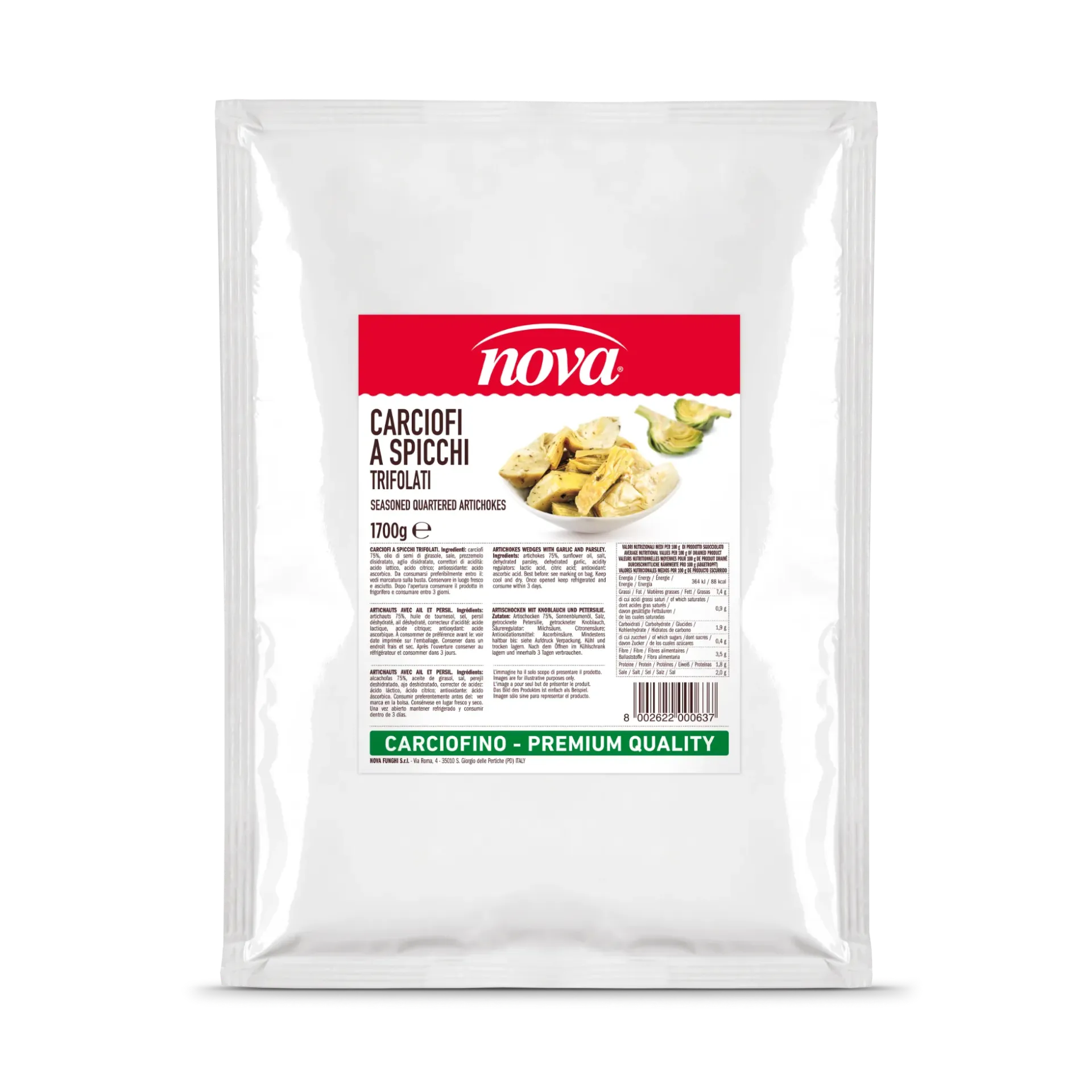 CARCIOFI SPICCHI ALLA CAS.BS KG 1.7