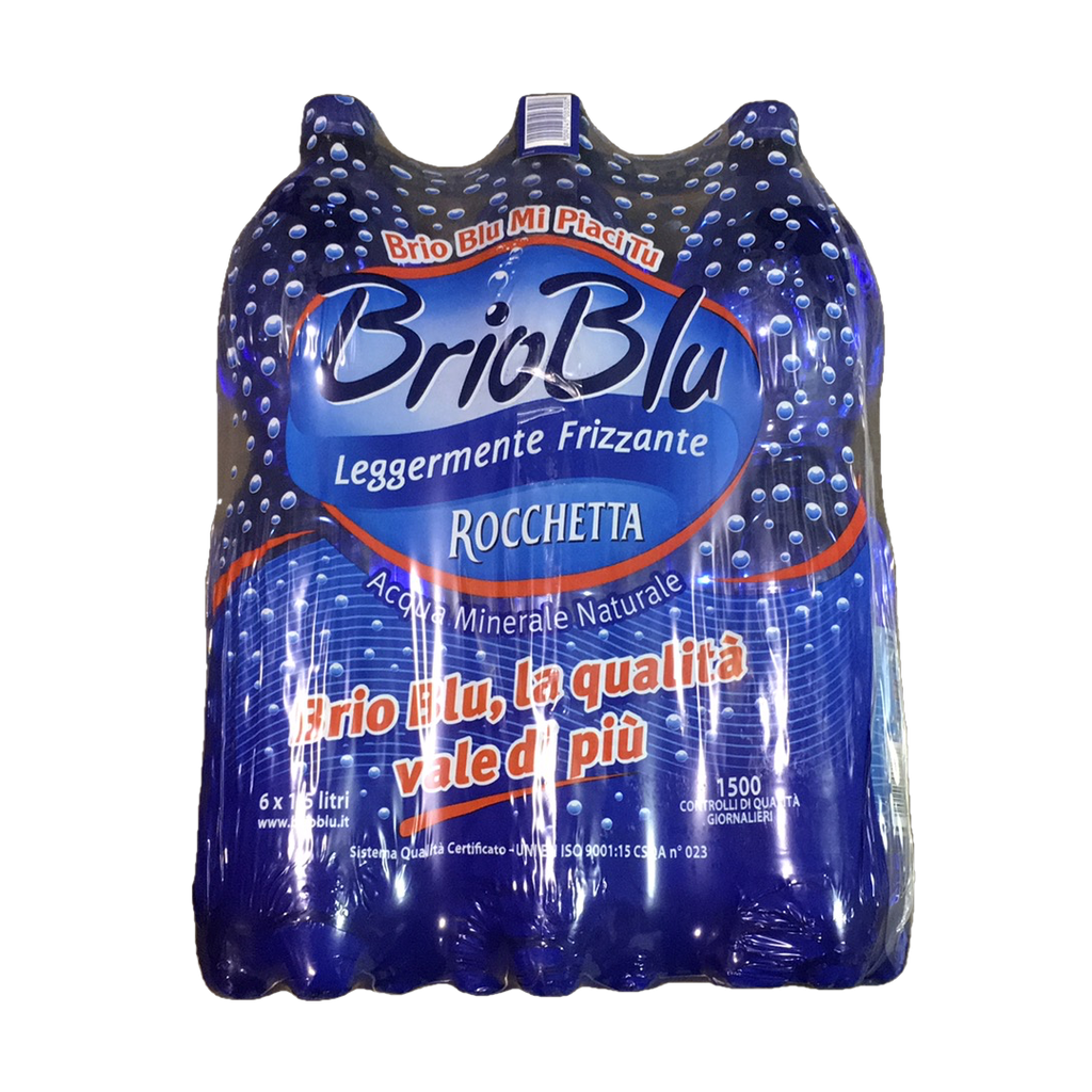 [AC0015] ACQUA ROCCHETTA GAS. BRIO BLU LT.1,5X6