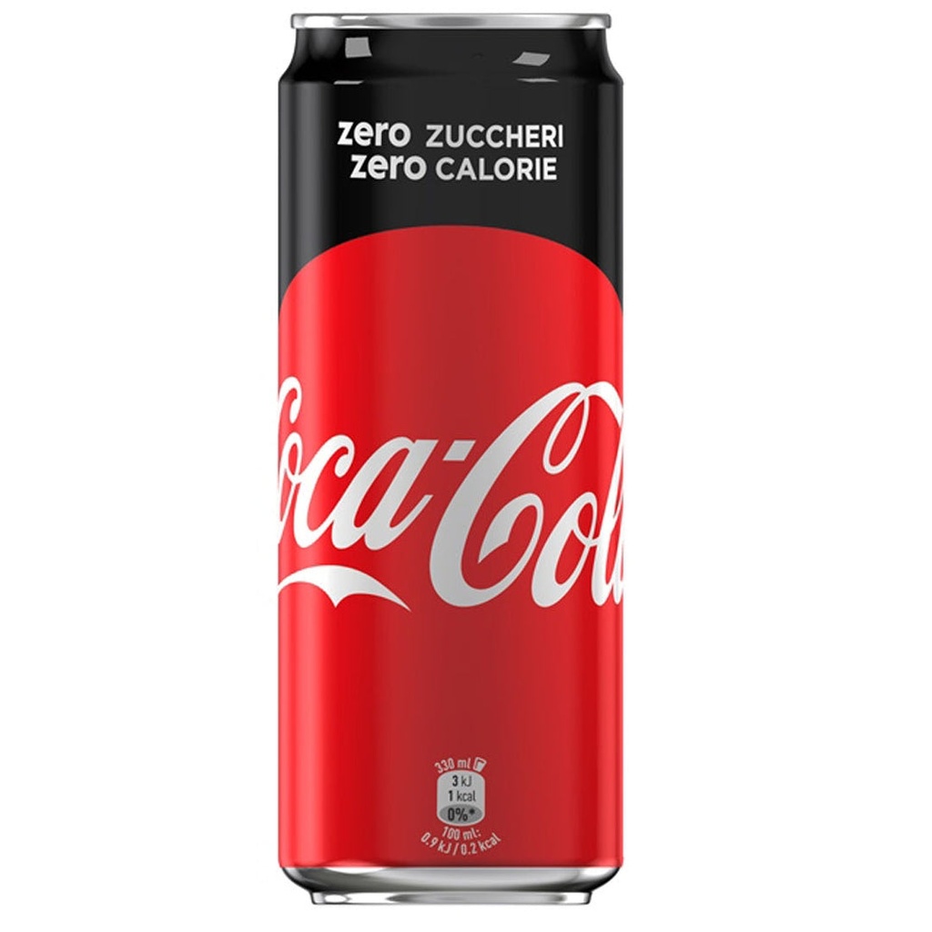 [BB0270] COCA COLA ZERO SLEEK LATTINA 0.33 LT