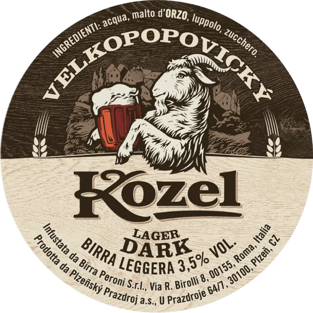 [BR0309] FUSTI BIRRA KOZEL DARK LT 16