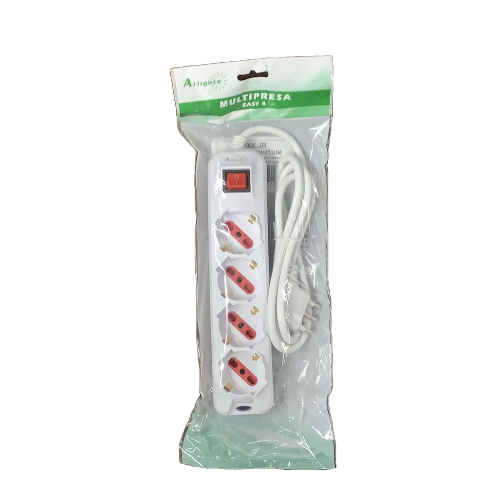 TAVOLETTA A 4 PRESE C.INT.C.CAVO 16A BIA