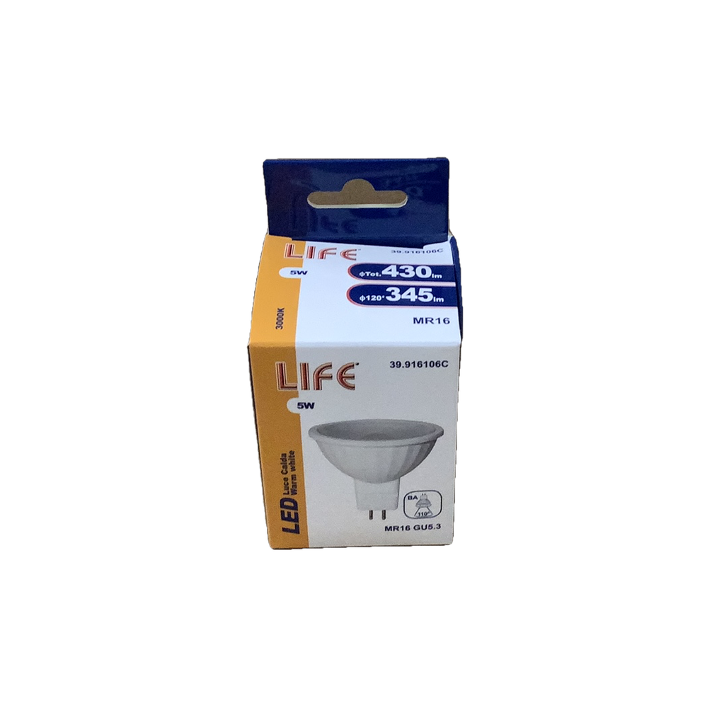 LAMPADINA MR16 LED 5W 12V LIFE FAR