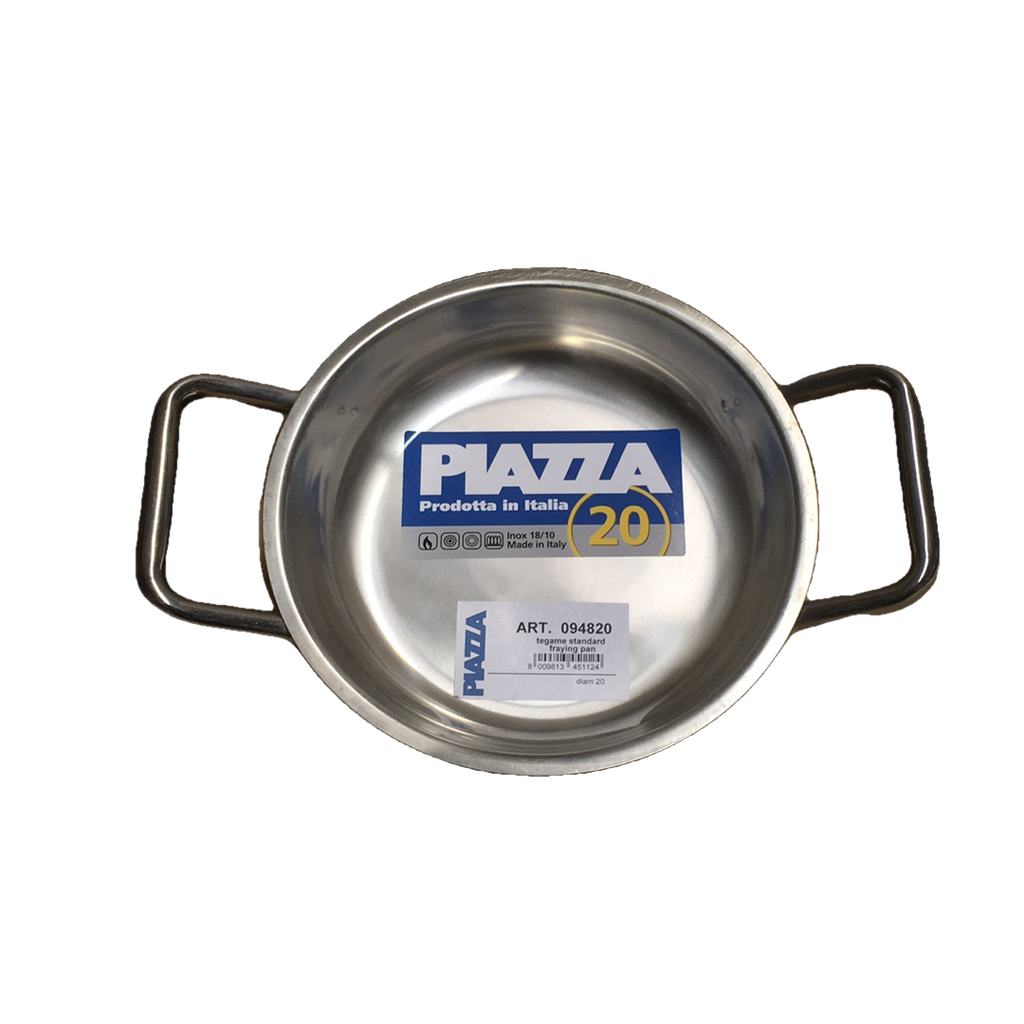 TEGAME INOX 2/M.CM.20 INDUZ. PIAZZA