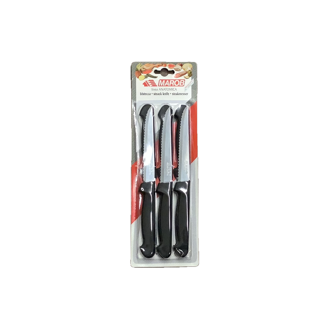 BLISTER 6 PZ. NERO BISTECCA DENT.CM.11,5