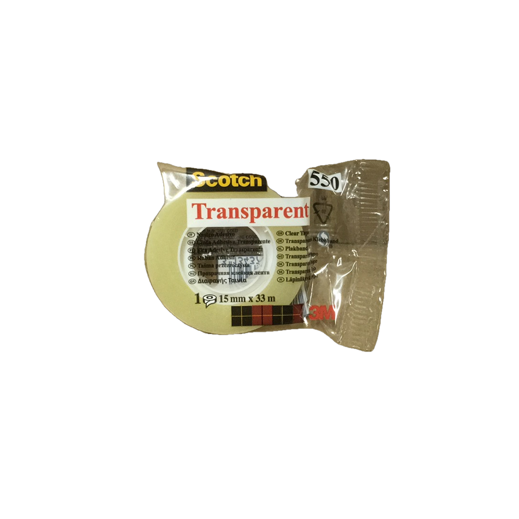 NASTRO TRASPARENT TAPE 15 MM X 33M
