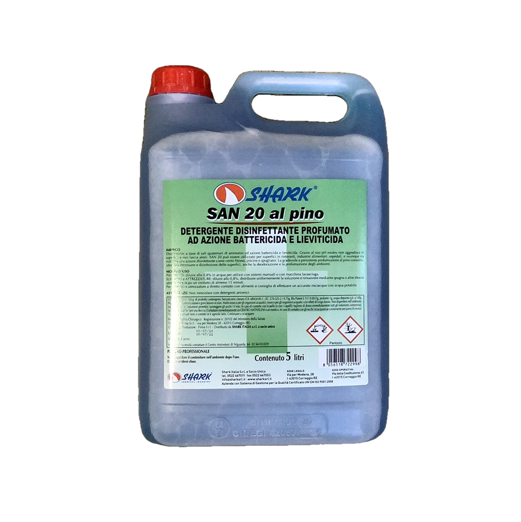 [DE0265] SHARK DETERGENTE AL PINO TANICA 5 LT