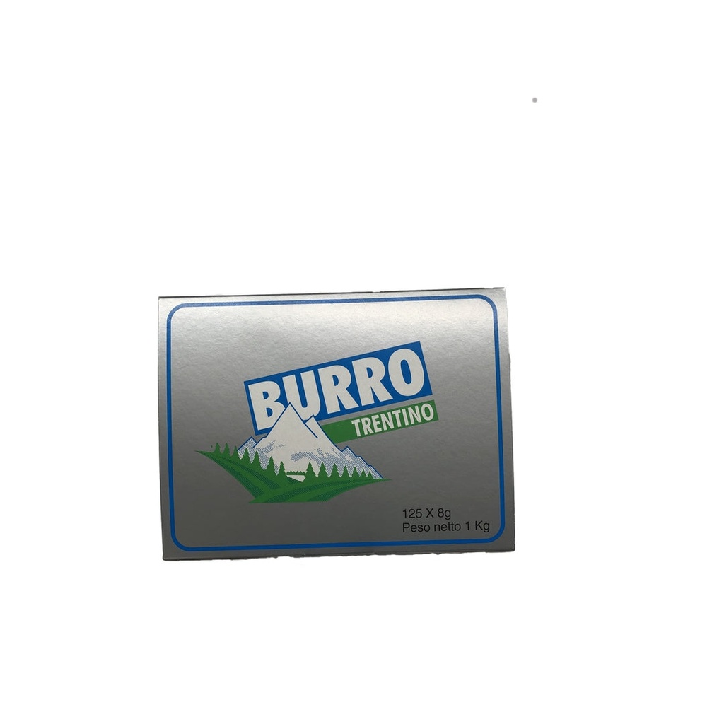 [LC0080] BURRO TRENTINO PORZIONI GR.8X125