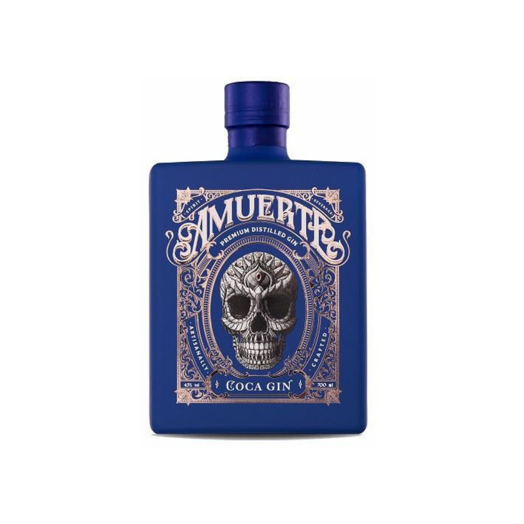 AMUERTE COLA LEAF GIN BLUE 0.70 L.