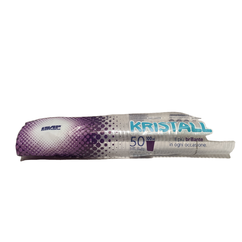 BICCHIERE PLASTICA KRISTALL 100ML 50PZ