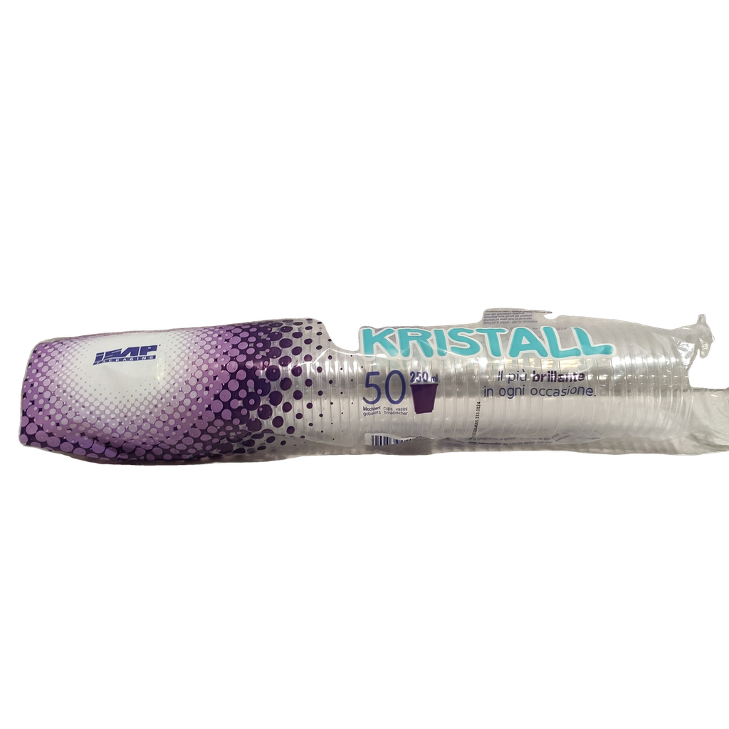 BICCHIERE PLASTICA KRISTALL 250ML 50PZ