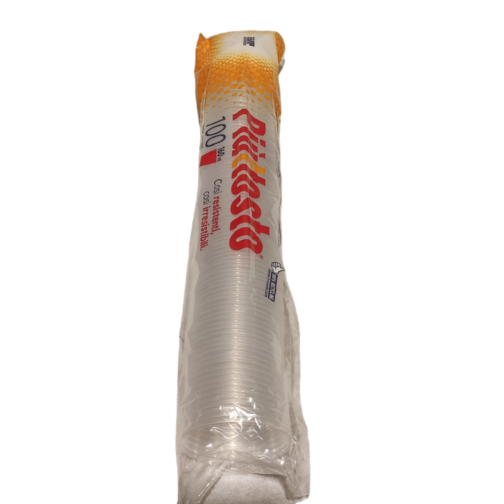 BICCHIERE PLASTICA 160ML 100PZ ISAP
