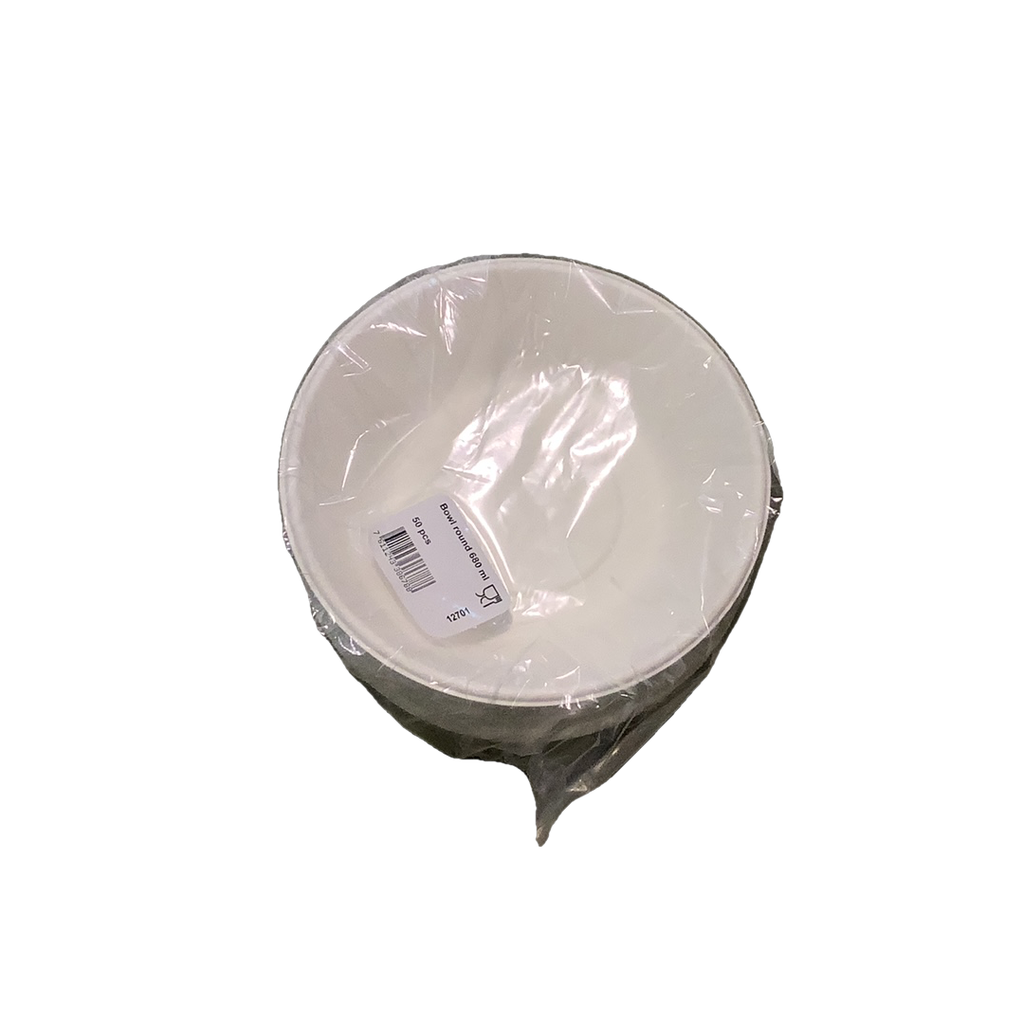 PIATTO FONDO CARTA 19CM  690ML 50PZ