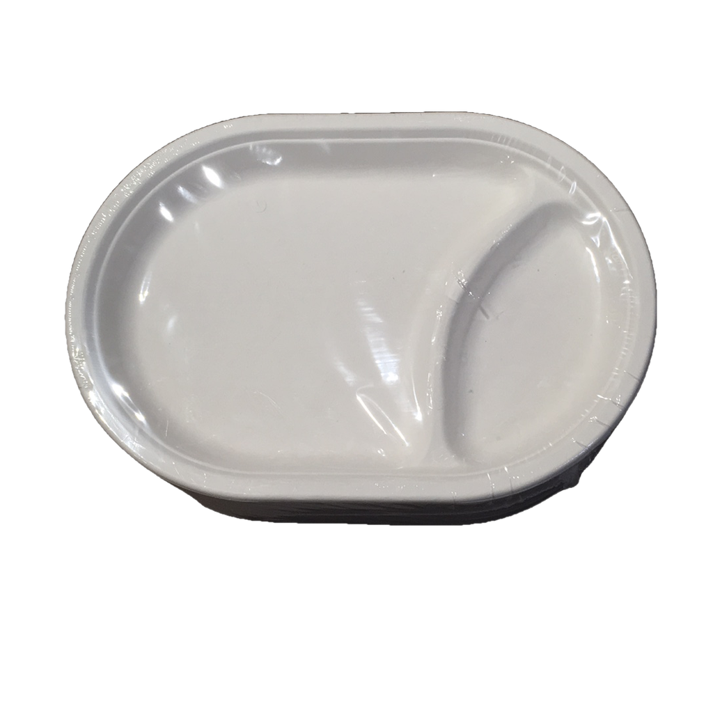 PIATTO OVALE CARTONE 2SCO 31X21 PZ 50