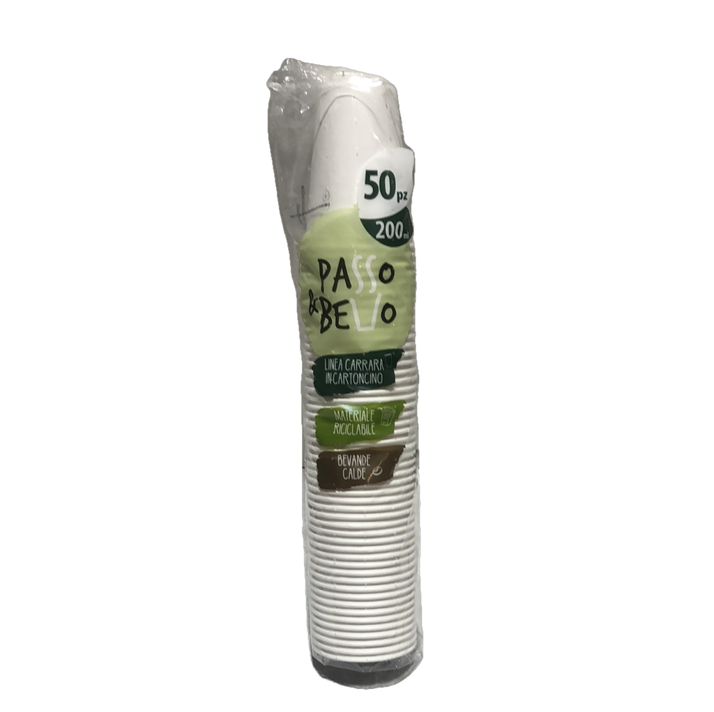 BICCHIERE CARTA 200 ML PZ 50
