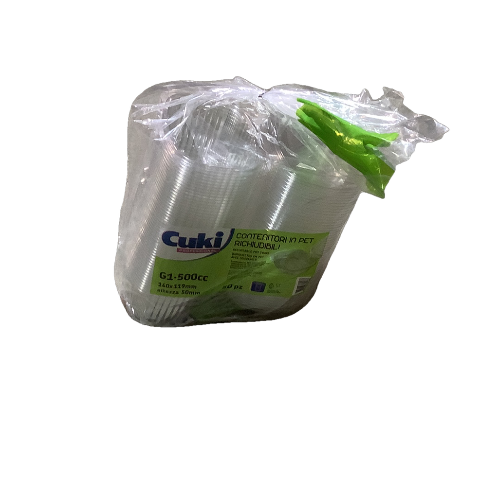 CONTENITORI PET C/COP G1 500CC PZ50