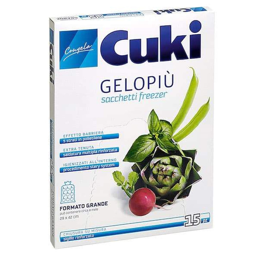 CUKI SACCHI GELO GRANDI PZ. 15 29X42