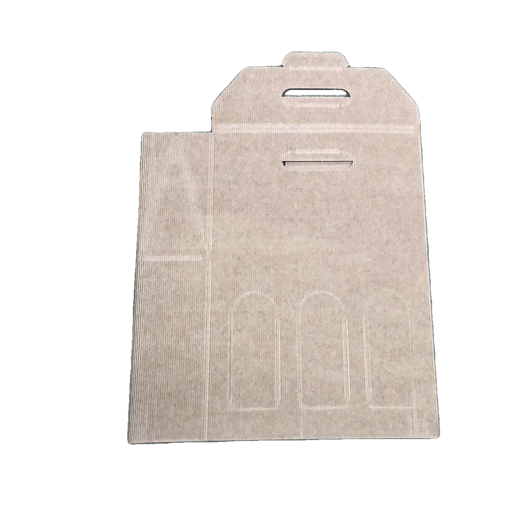SCATOLA 3 BOTT. 26X9X37 ONDA AVANA