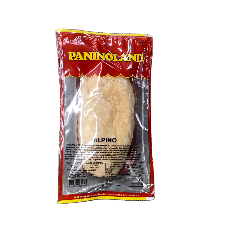 [PF0008] ALPINO SPECK BRIE GR 165 PANINOLAND