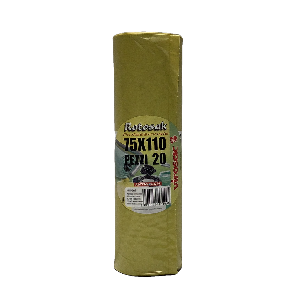 SACCO RIFIUTI 75X110 GIALLO PZ20