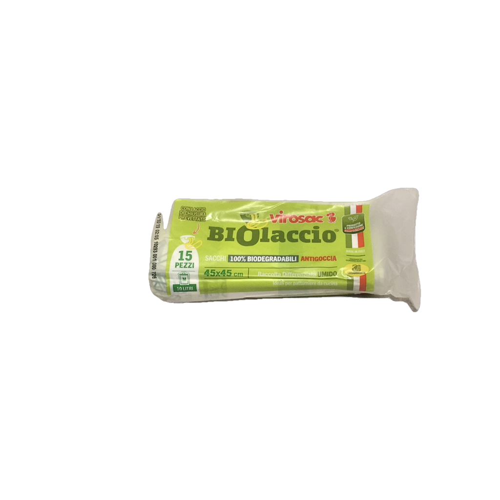 SACCO RIFIUTI BIOLACCIO 45X45 PZ.15
