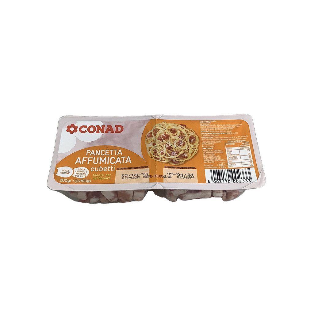 [SM0068] CONAD PANCETTA AFFUM.CUBETTI  GR200