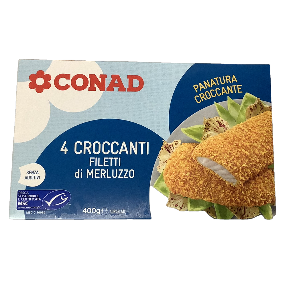 CONAD 4 CROCCANTI DI MERLUZZO GR400
