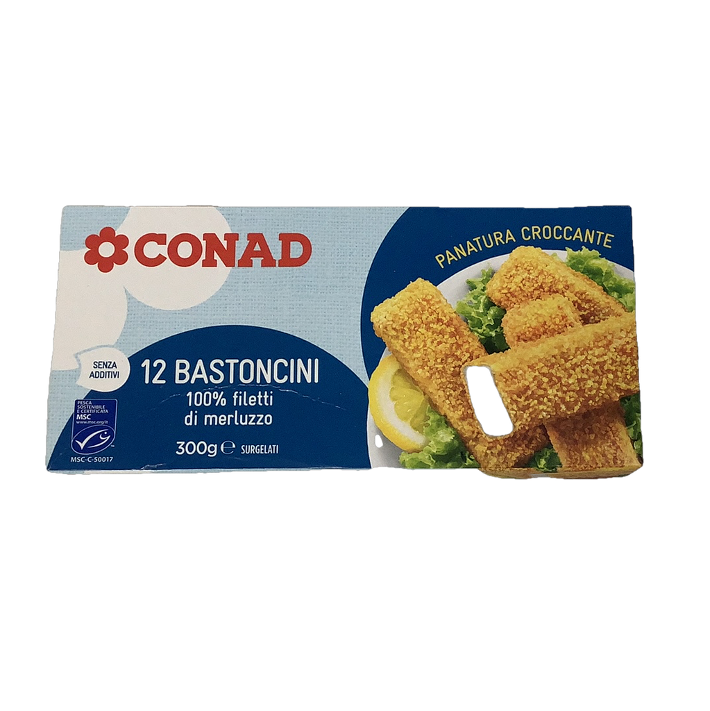 CONAD 12 BASTONCINI MERLUZZO  GR300