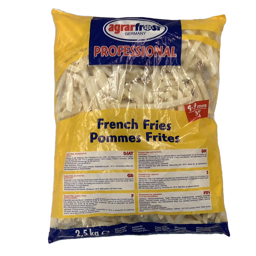 PATATE FRITTE AGRARFROST 9/9 KG.2.5