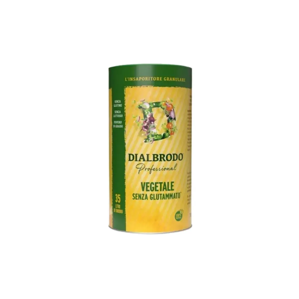 [SL0159] BRODO VEGETALE S.GLUTAMATO KG. 1 DIALBR.